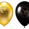 Golden and Black Balloon with logo (50PCS)